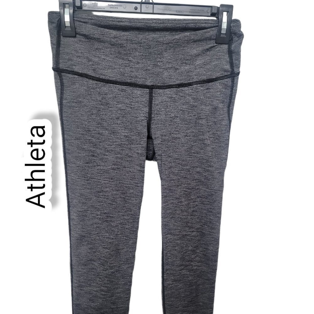 Athleta Capri Crop Length Gray Legging Size S